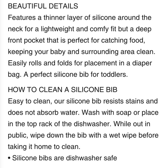 Bundle of 3 Silicone baby food crumb catcher bibs - Picture 12 of 12